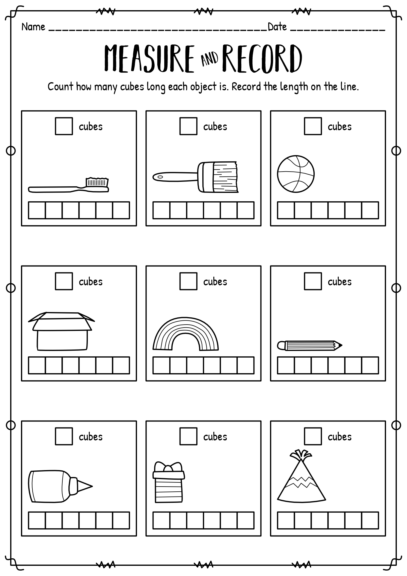 Free Printable Measurement Worksheets