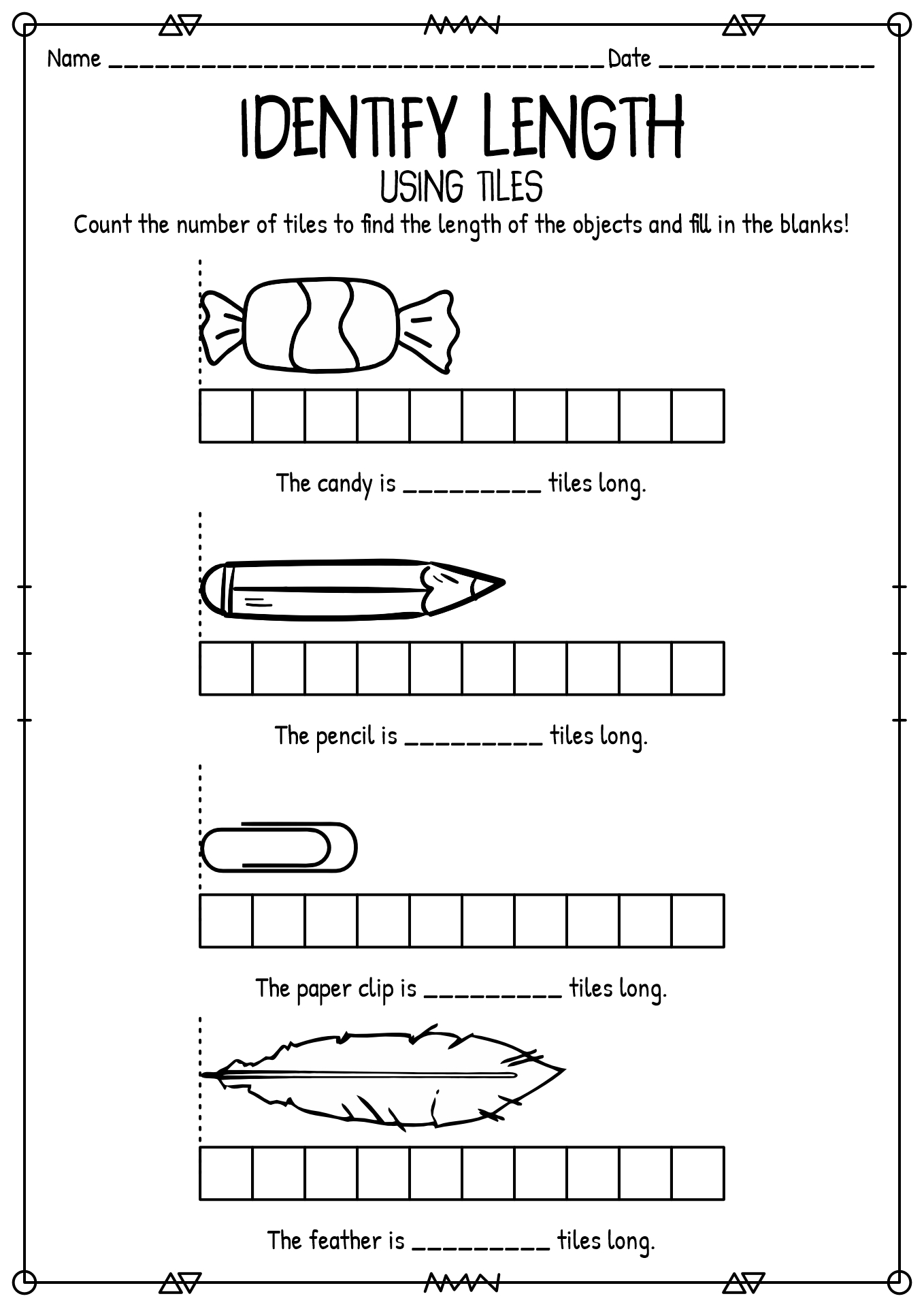 Free Math Worksheets For 2nd Grade Measurement
