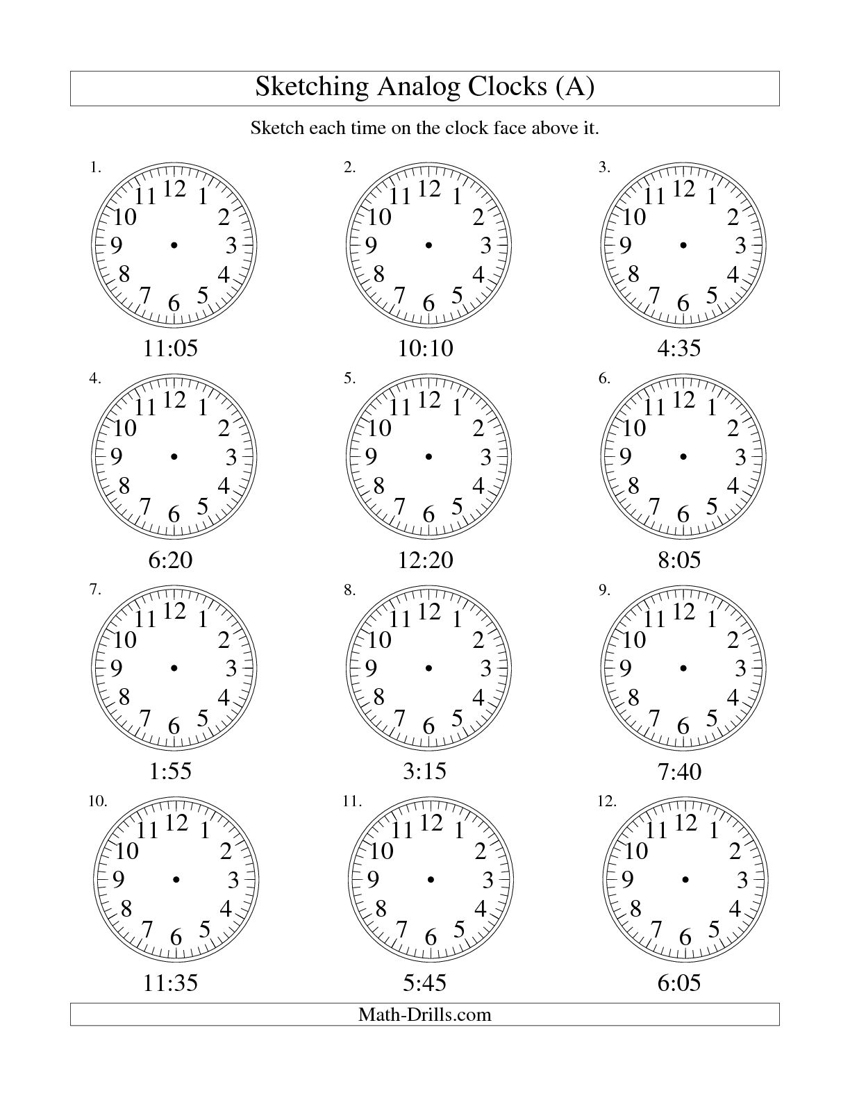 13 Best Images Of Math Worksheets Time Clock Time Clock Worksheets Math Worksheet Clip Art