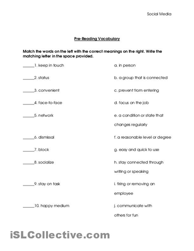 Social Skills for Adults Worksheet