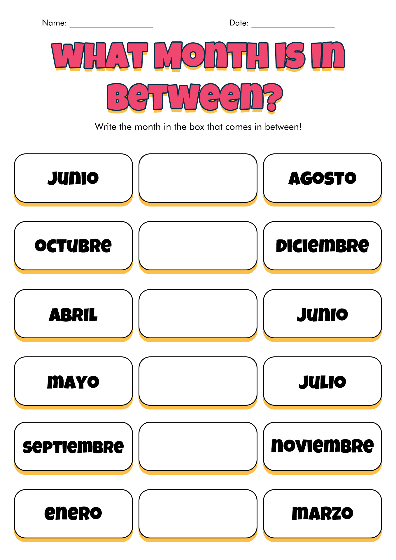 12 Best Images Of Spanish Name Worksheets Free Printable Spanish 