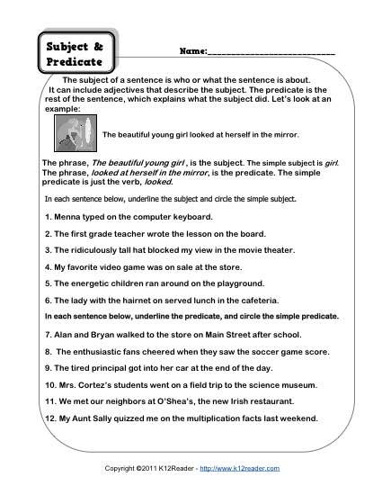 12 Best Images Of Subject Verb Agreement Worksheets 3rd Grade Mall 