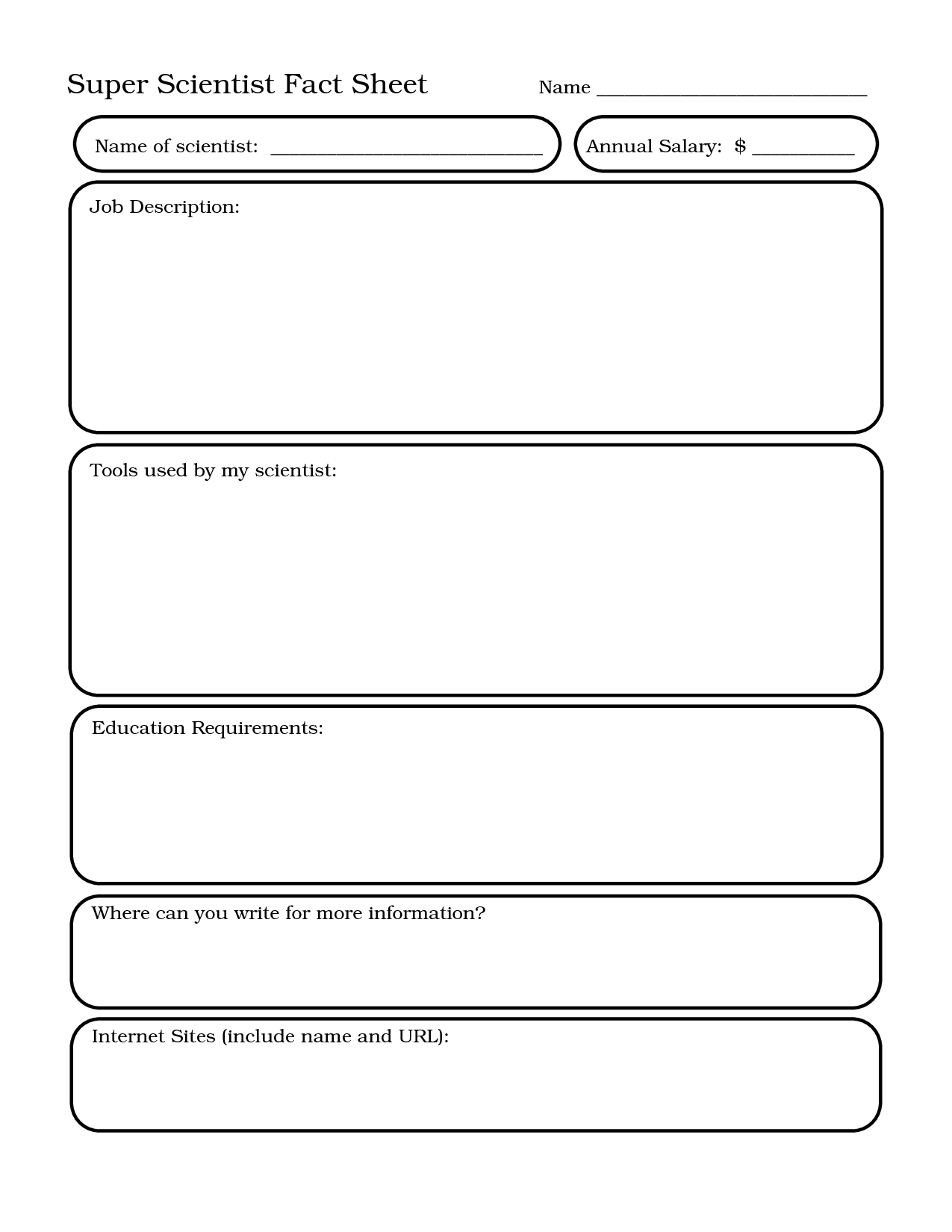 8 Best Images Of Super Scientist Worksheet 1st Grade Science Journal 