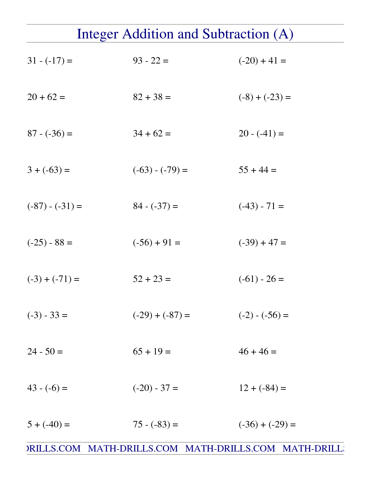 11 Best Images Of Hard Subtraction Worksheets Math Addition Practice Sheets Hard Addition And