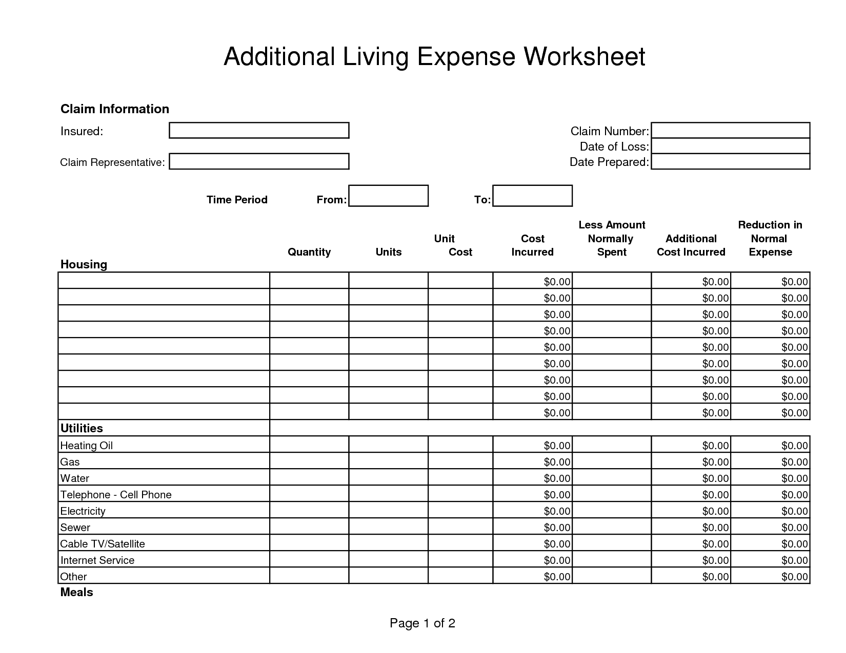 15 Best Images Of Financial Worksheet Excel Capital Expenditure Budget Template Living