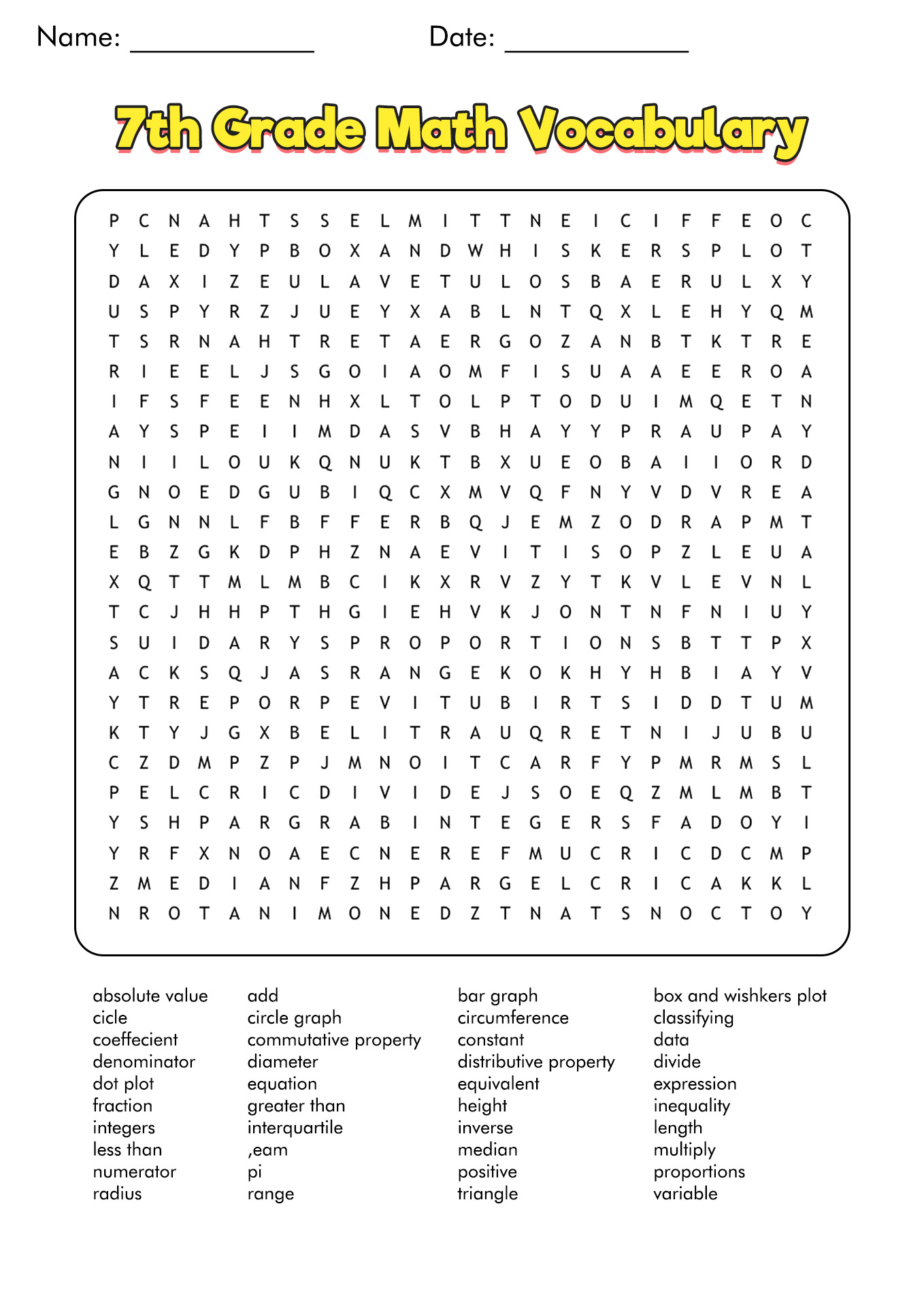 17 Best Images Of 7th Grade Vocabulary Worksheets 7th Grade Vocabulary Word Lists 7th Grade 