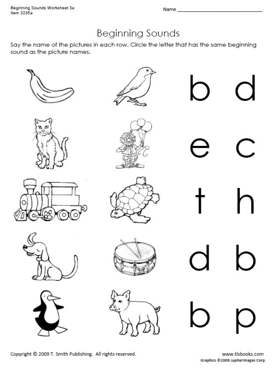 10 Best Images Of Circle The Letter Worksheets For Preschool Beginning Letter Sounds 