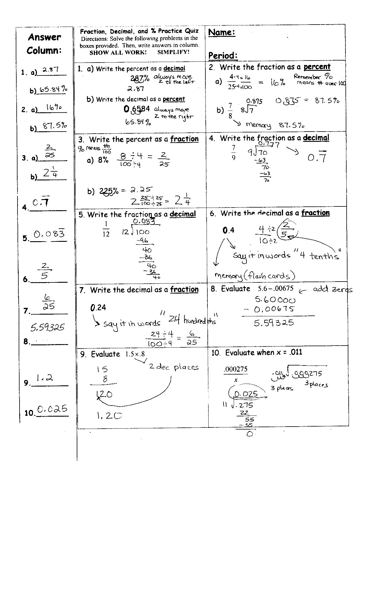 Precalculus Worksheets With Answers Precalculus Trigonometric Angles Worksheet 1 Two 