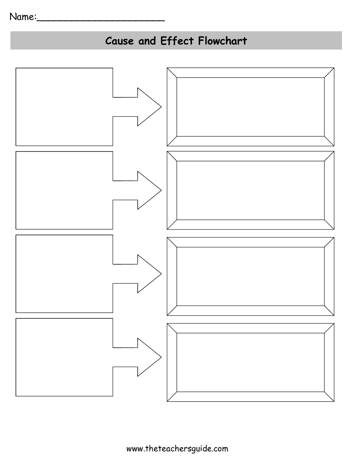 10 Cause And Effect Blank Worksheets Worksheeto