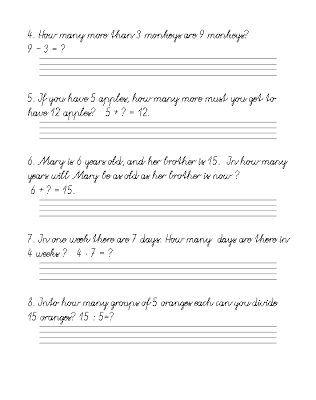 Addition Subtraction Multiplication and Division Worksheets