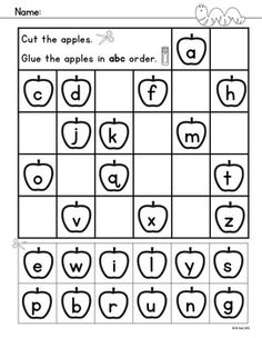 Apple Alphabet Activity