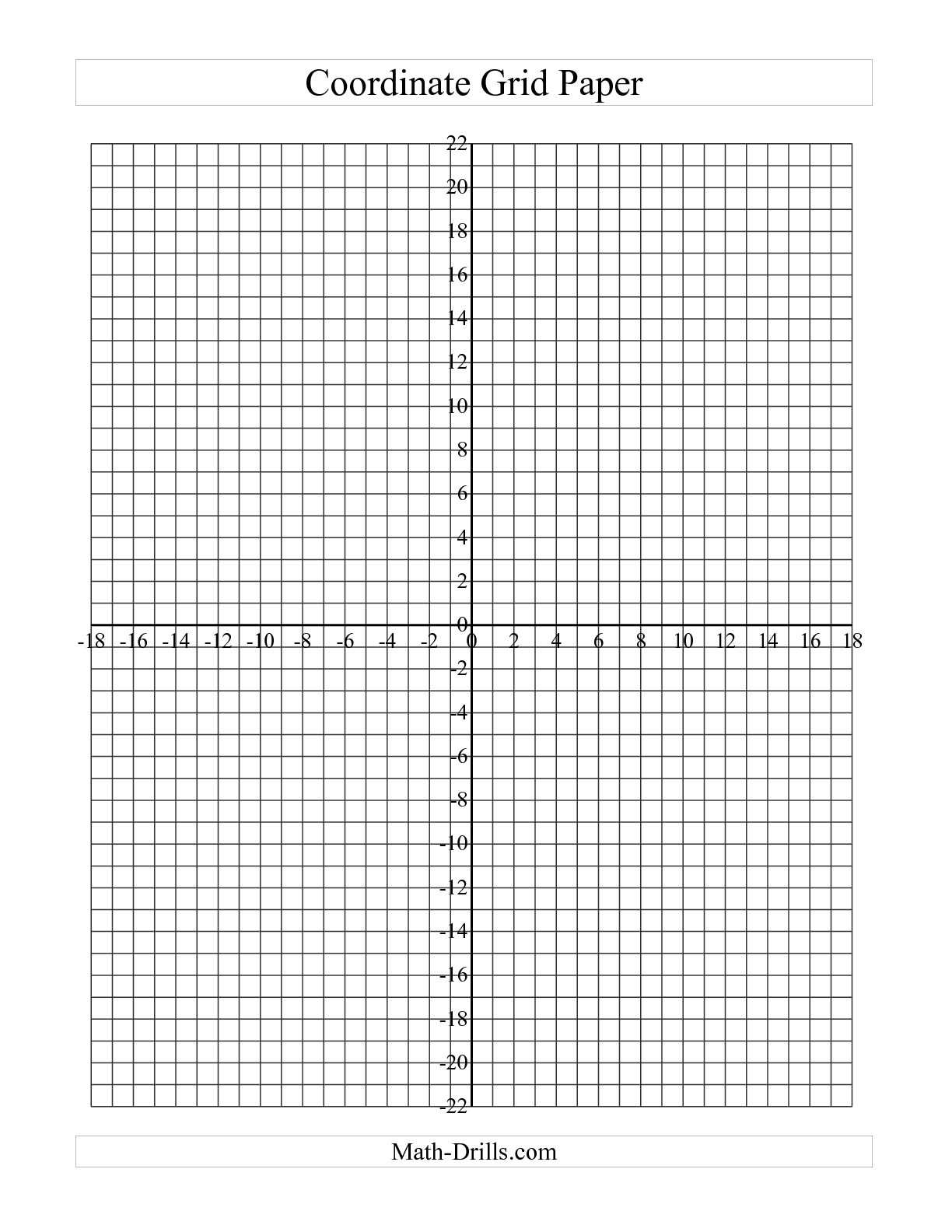 Coordinate Grid Paper