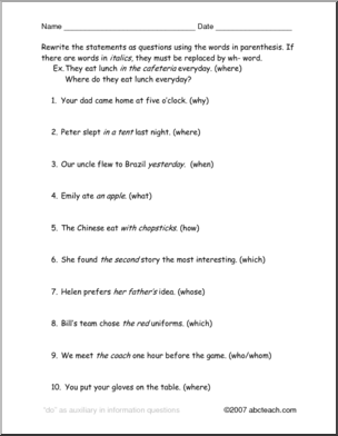 ESL Alphabet Worksheets for Adults