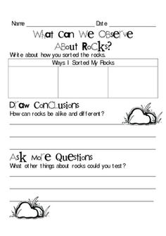 Kindergarten Science Observation Worksheets