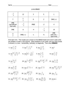 Limits Calculus Worksheet and Answers