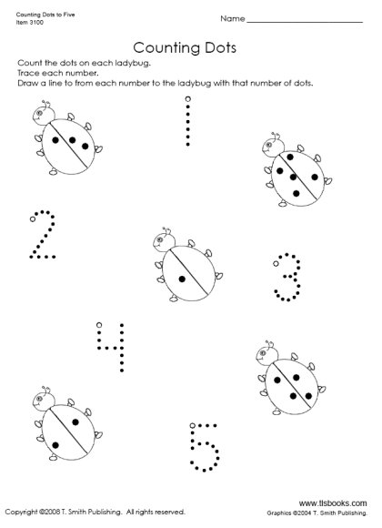 Tracing Numbers 1 5 Worksheets