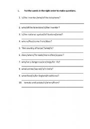 Wh-Questions Third Grade