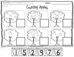 Apple Math Activities Kindergarten