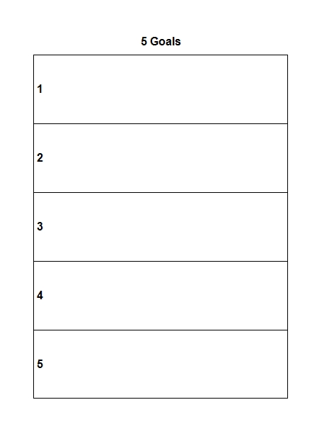 Business Goal Setting Template