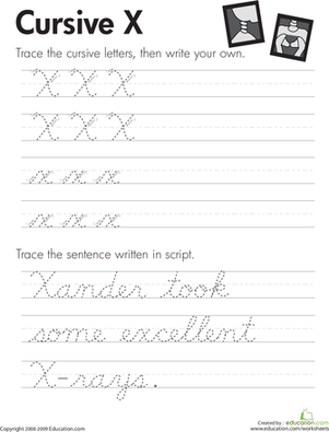 Cursive Handwriting Worksheets 4th Grade