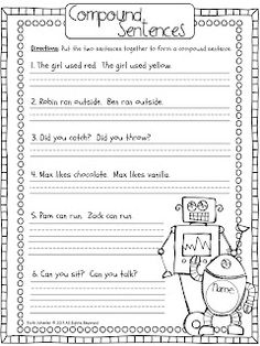 First Grade Compound Sentences