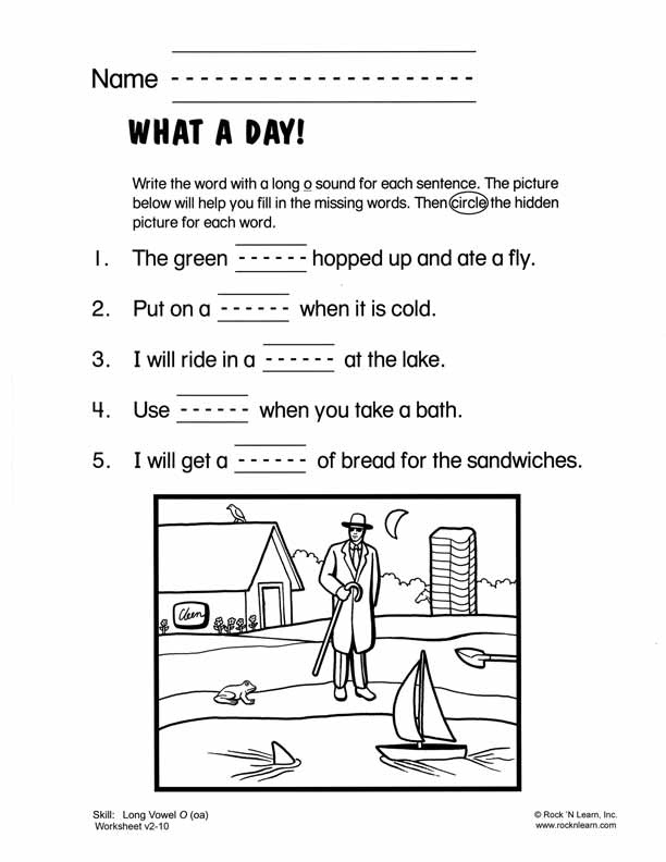 Free Phonics Worksheets