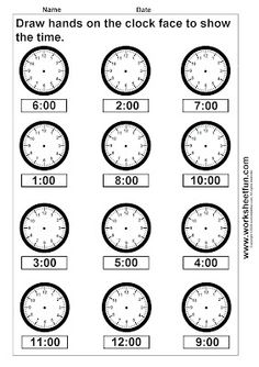 Free Printable Time Clock Worksheets