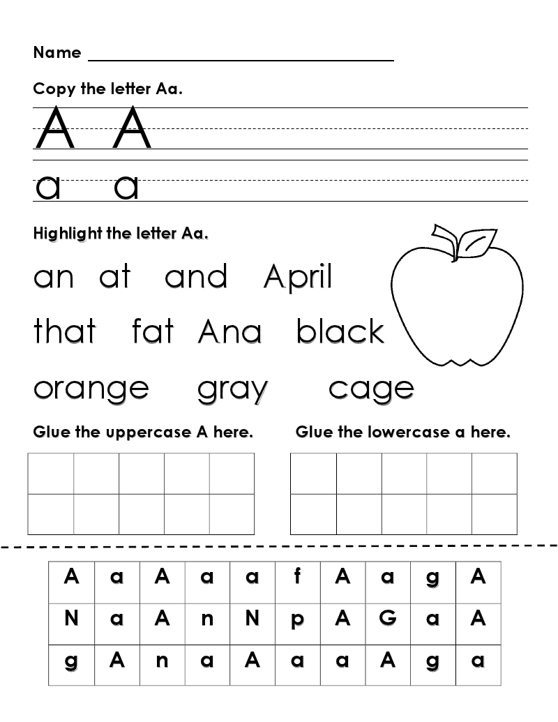 Writing Letters Worksheets for First Grade