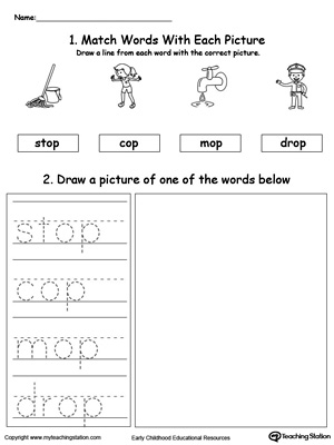 Writing Word Families Worksheet