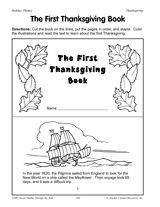 Free Printable Thanksgiving Books First Grade