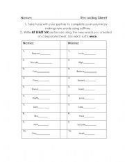 Prefixes Suffixes Worksheets Middle School