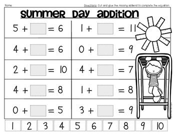 Printable First Grade Math Packet