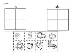 Digraph Sh : Sorting Pictures of Sh Words