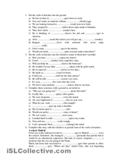 Grammar Worksheets for College Students