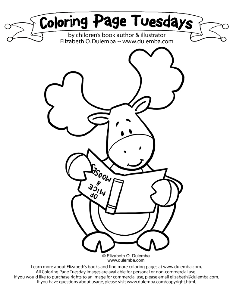 Moose Coloring Pages