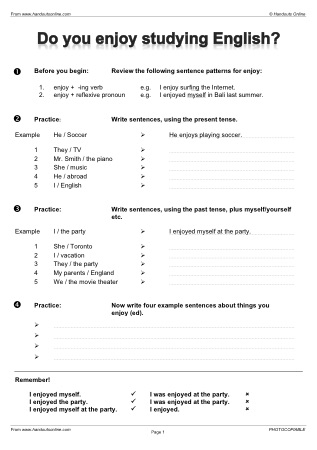 Parallel Structure Worksheets Elementary