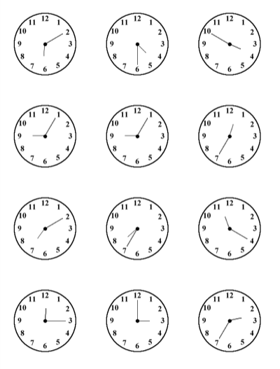 Clock Time Practice Worksheet