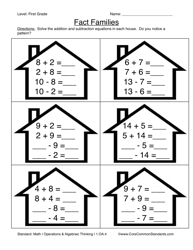 Common Core 1st Grade Math Worksheets