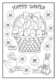 Easter Printable Worksheets for Kids