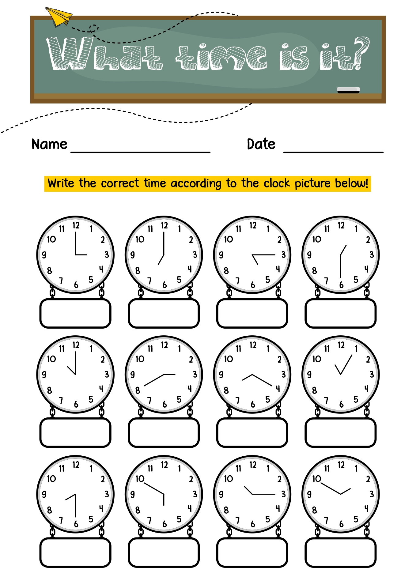 19 Telling Time Worksheets For First Grade Worksheeto