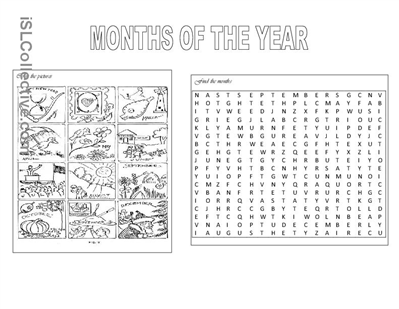 Free Printable Months Worksheets