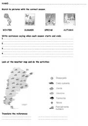 Reading Weather Maps Worksheets