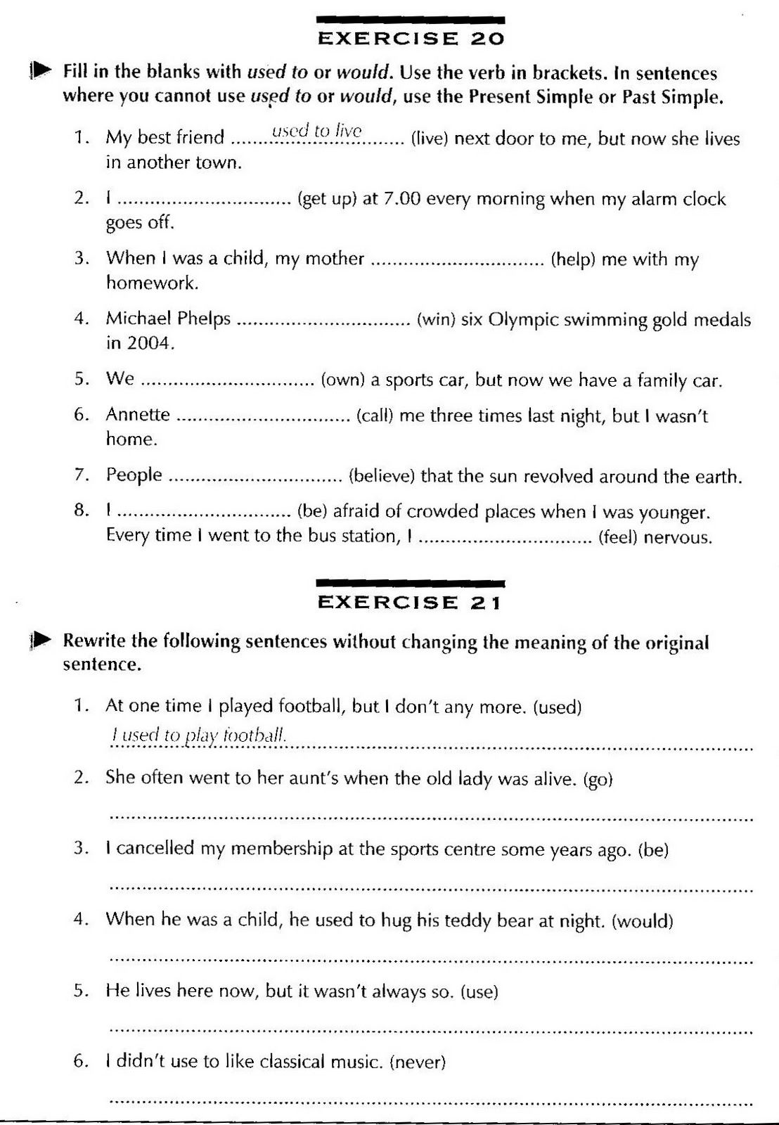 Simple Past Tense Of Worksheet