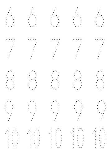 5 Worksheets Tracing Numbers 5 10 Worksheeto