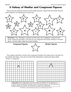 Congruent and Similar Shapes Worksheet