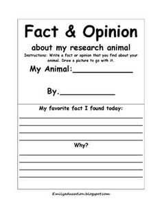 Free Fact and Opinion Worksheets