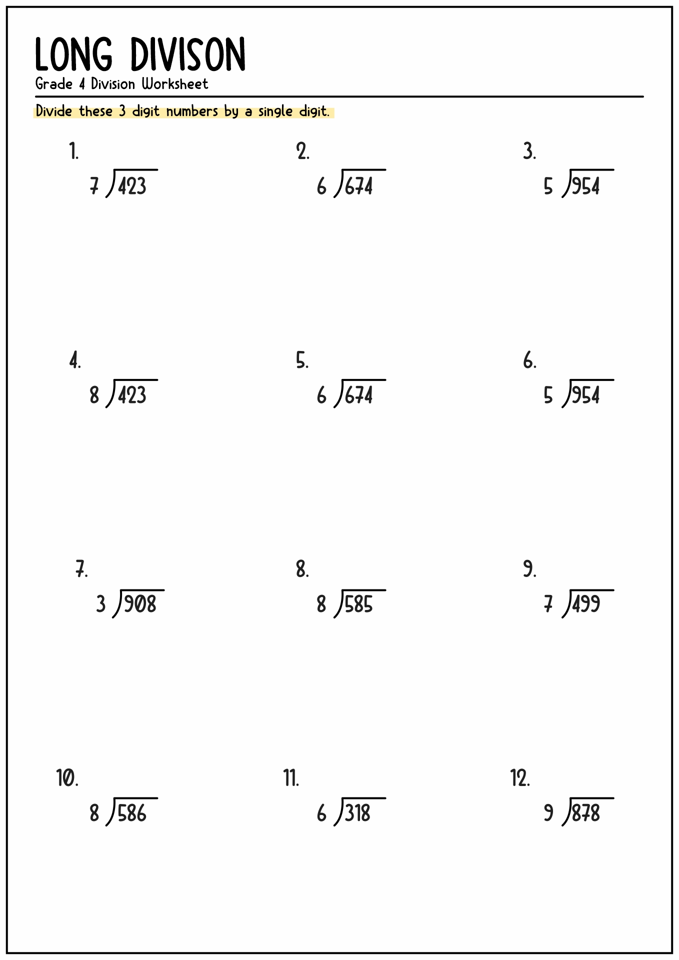 15 Free Division Worksheets For 5th Grade Worksheeto