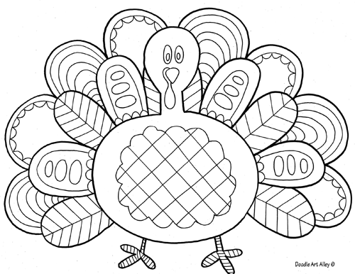 Thanksgiving Turkey Coloring Pages