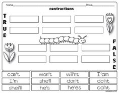 2nd Grade Contractions Lesson