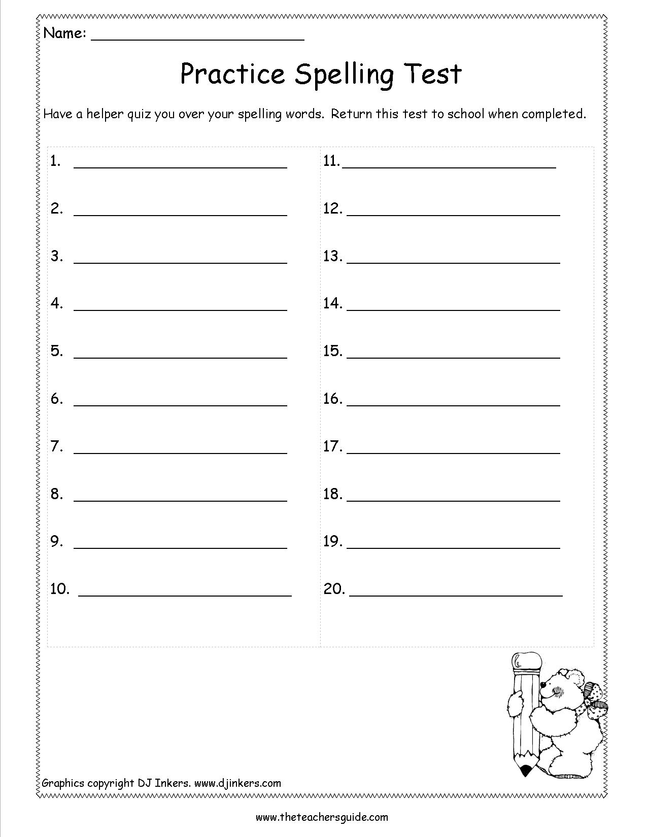 13 Spelling City Worksheets Worksheeto